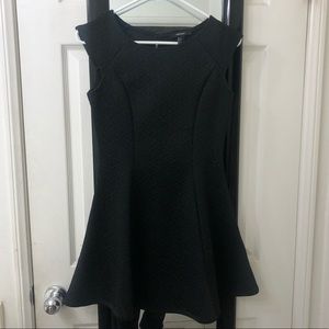 FOREVER21 Black Mini Flare Dress